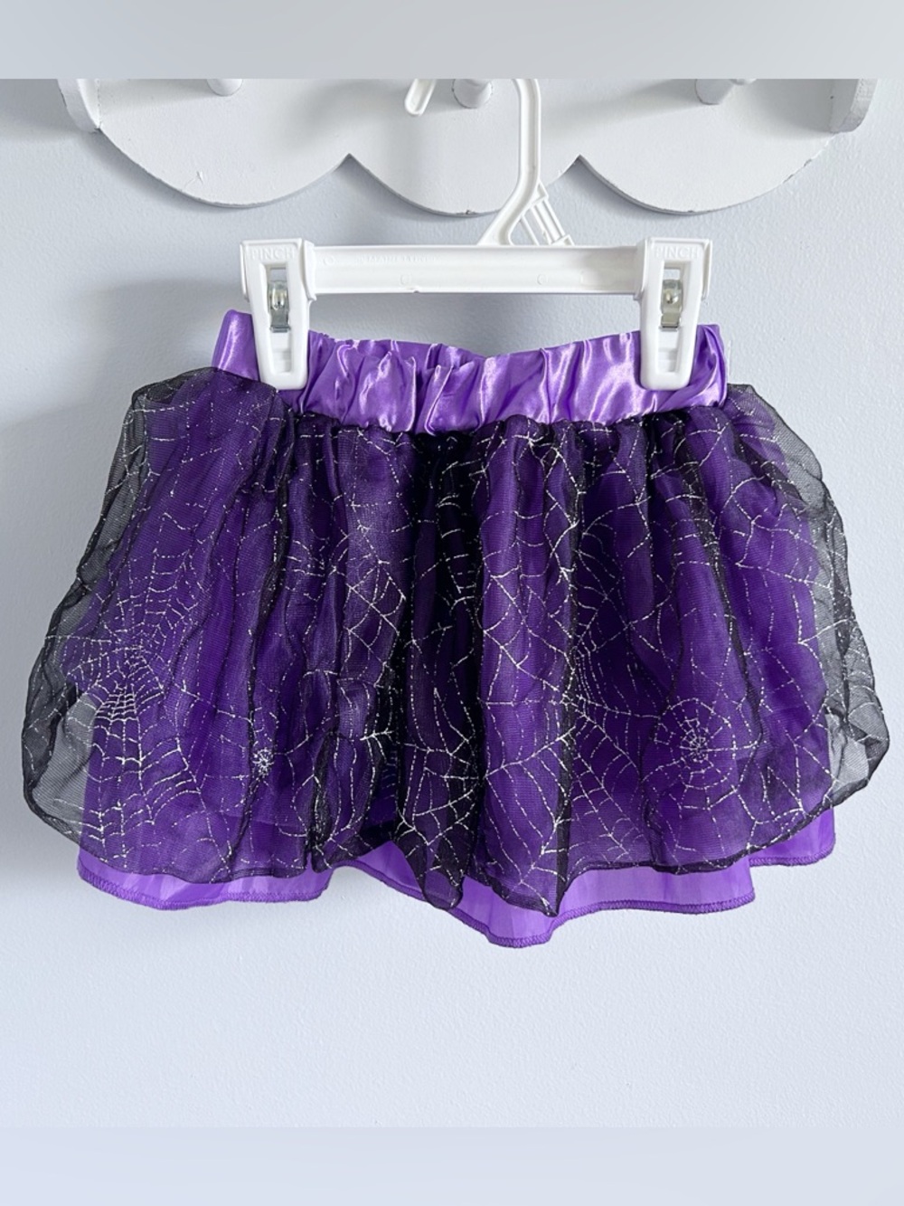 Halloween Skirt Spiderwebs Sizes 3-5
